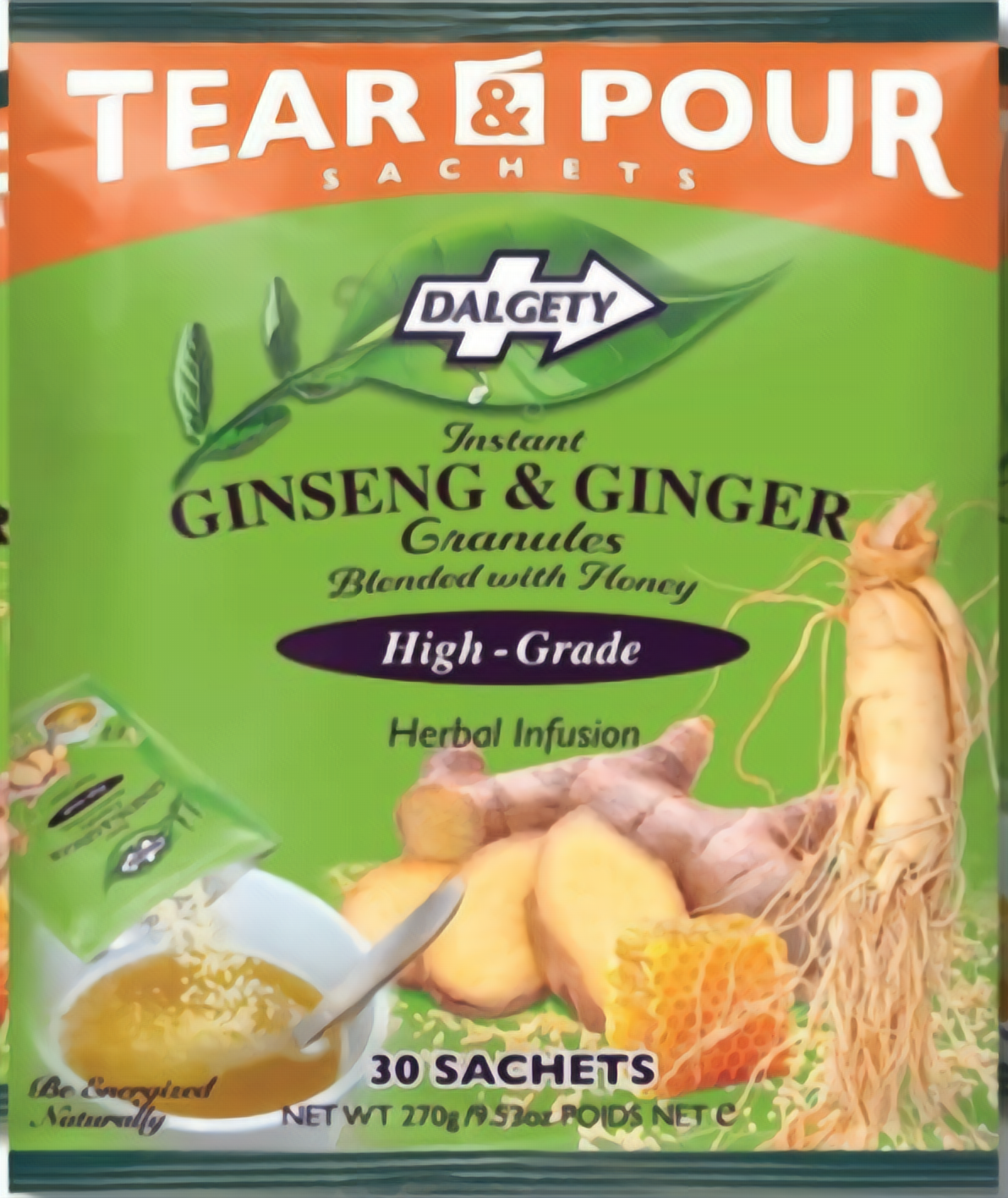 Dalgety Instant Ginseng & Ginger Herbal Tea (Pouch 270g) – Dalgety