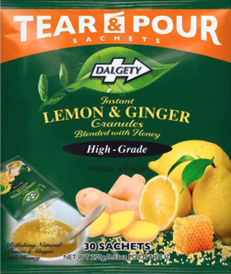 Dalgety Instant Lemon & Ginger Herbal Tea (Pouch 270g)
