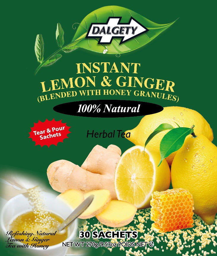 Dalgety Instant Lemon & Ginger Herbal Tea (Pouch 270g)
